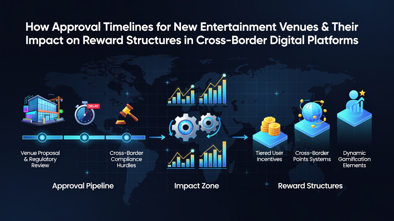 Regulatory approval processes for new entertainment venues influencing cross-border digital reward systems