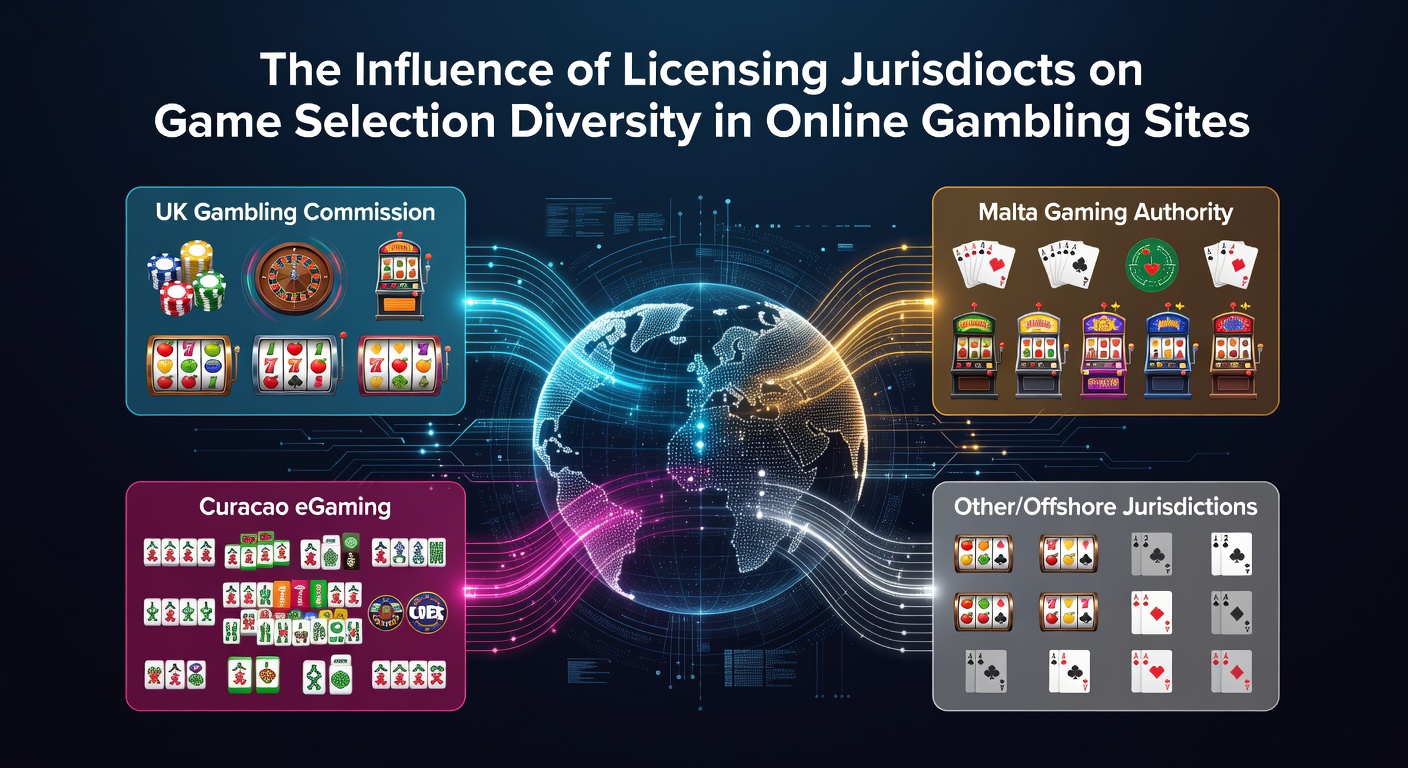 Overview of licensing impacts on online casino game variety across different regulatory regions